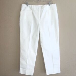 LOFT White The Curvy Riviera Cropped Pant NWT Sz 12P